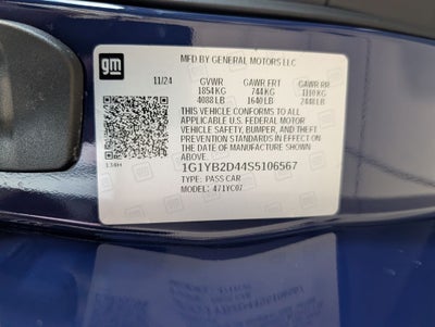 2025 Chevrolet Corvette Stingray 2LT