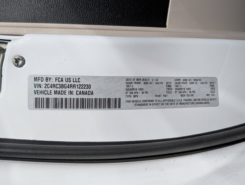 2024 Chrysler Pacifica Touring L AWD