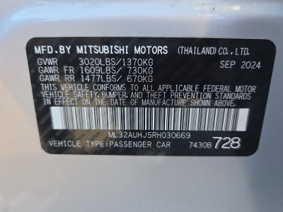 2024 Mitsubishi Mirage Base