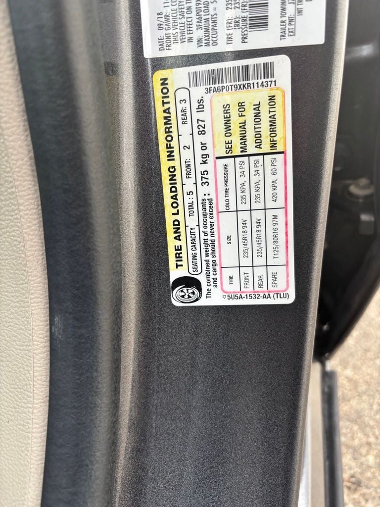 2019 Ford Fusion SE