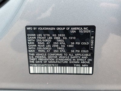2026 Volkswagen Atlas Cross Sport 2.0T SEL