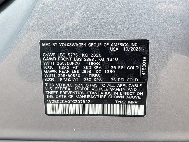 2026 Volkswagen Atlas Cross Sport 2.0T SEL