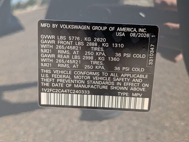 2026 Volkswagen Atlas Cross Sport SEL Premium R-Line