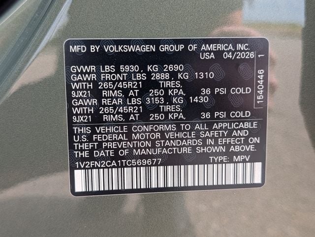 2026 Volkswagen Atlas 2.0T SEL Premium R-Line