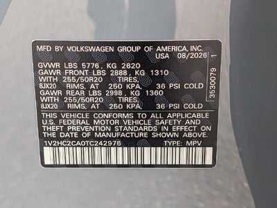 2026 Volkswagen Atlas Cross Sport SE w/Technology