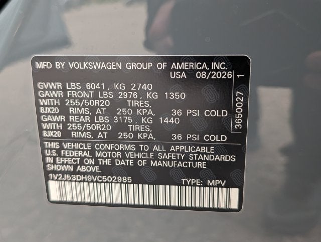 2027 Volkswagen Atlas SE w/Technology