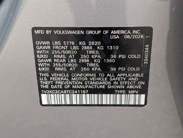 2026 Volkswagen Atlas Cross Sport SE w/Technology