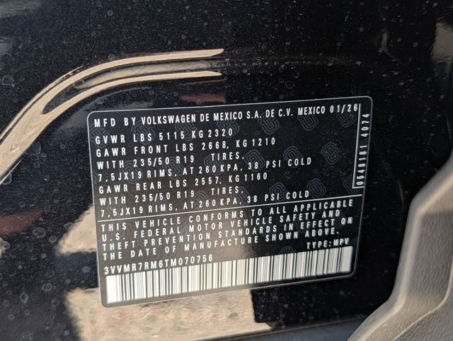 2026 Volkswagen Tiguan 2.0T SE