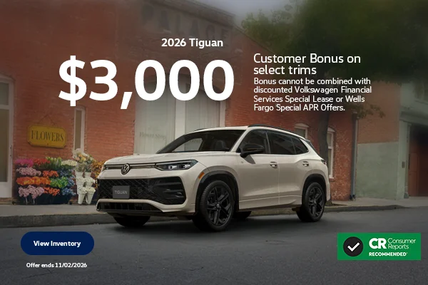 2026 Tiguan Customer Bonus CR